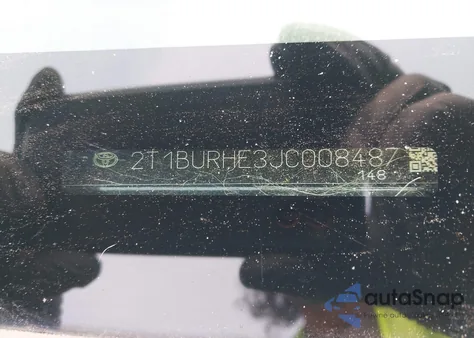 2018 Toyota Corolla Le from USA, damaged, VIN 2T1BURHE3JC008487